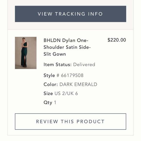 BHLDN Dylan One-Shoulder Satin Side-Slit Gown - Picture 6 of 6